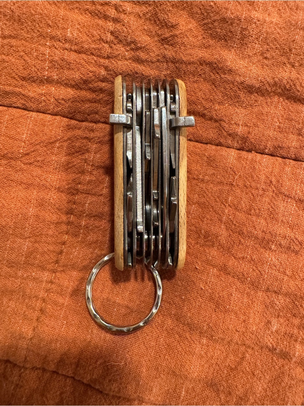 Kikkerland Wood-Handle Pocket Multi-Tool — Natural Wood and Silver - Picture 3 of 3